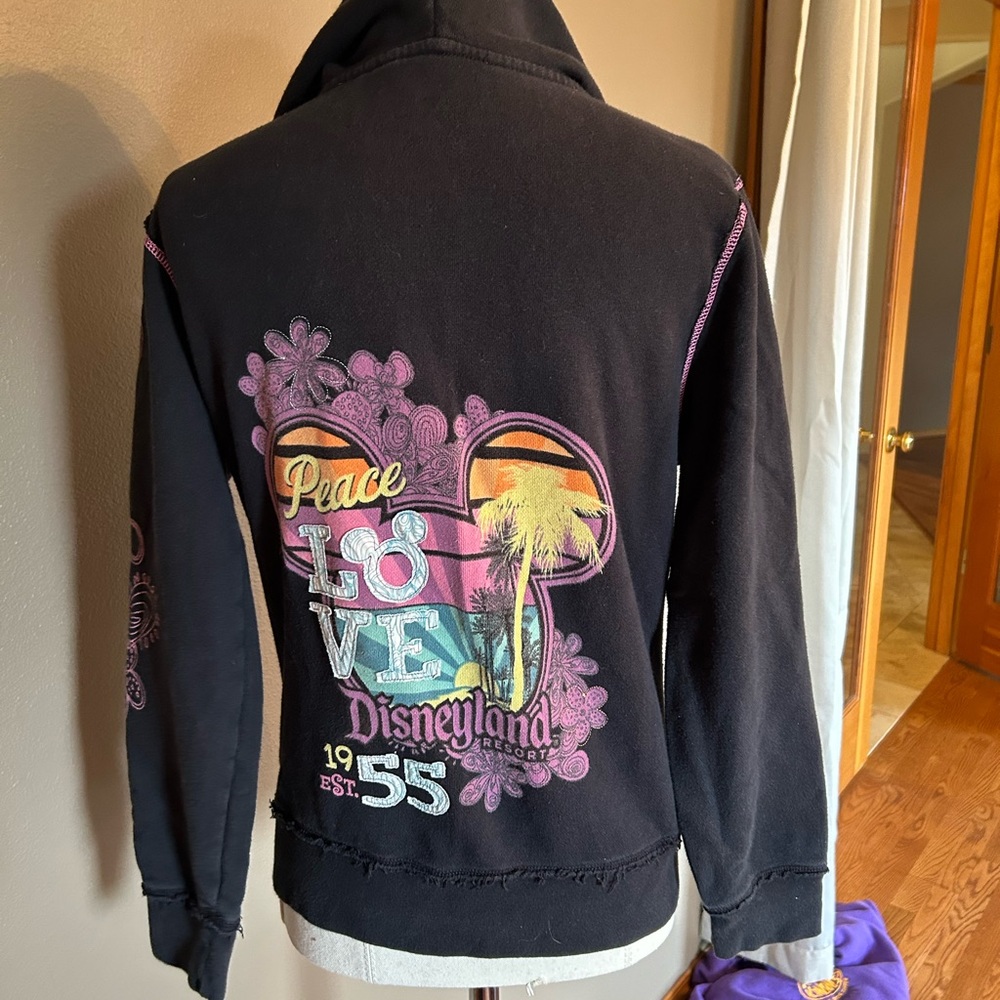 Disney Ladies Zip Up - Peace Love Mickey Mouse 1971